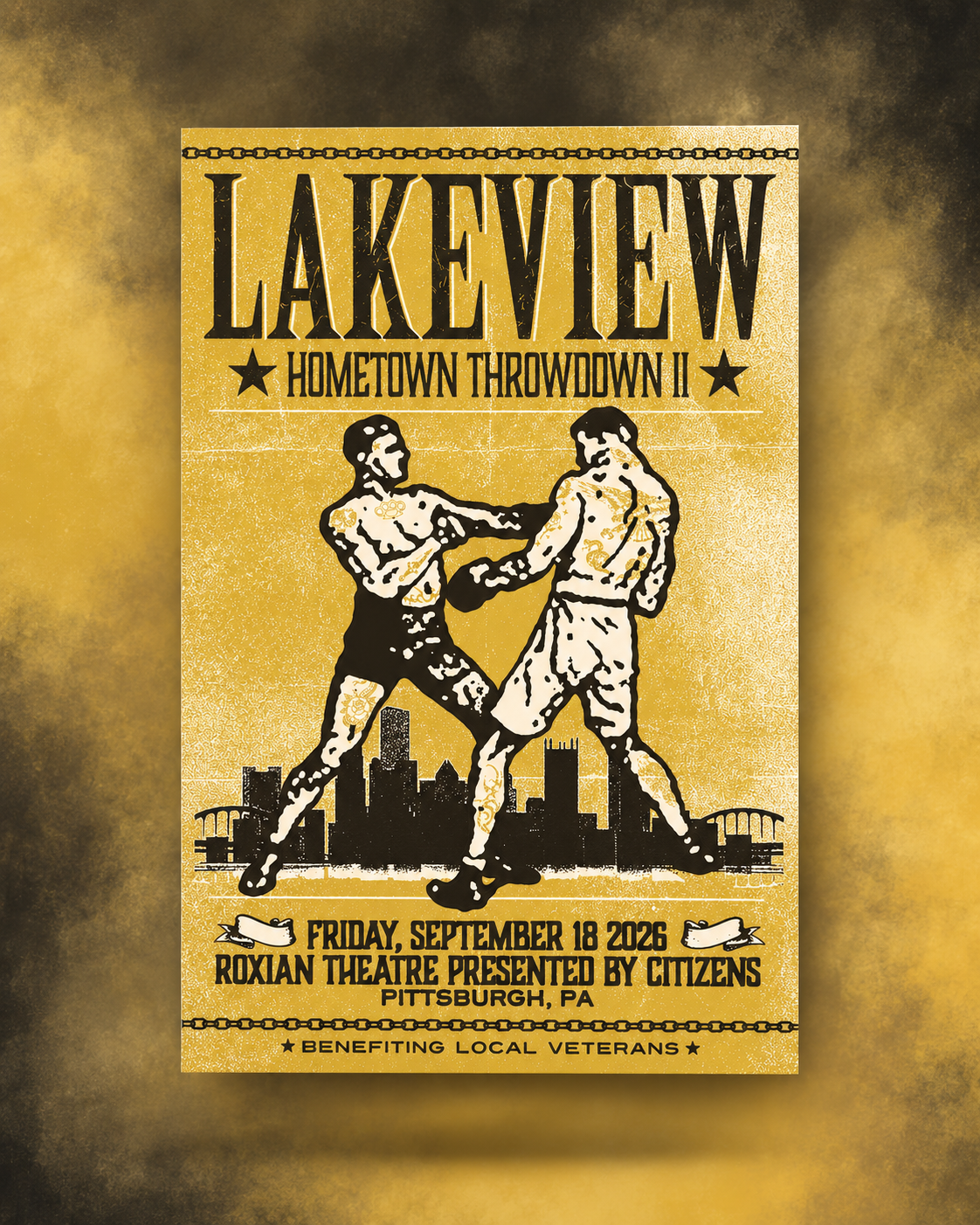 Lakeview Hometown Throwdown II Pittsburgh poster, September 18, 2026 — full front view.